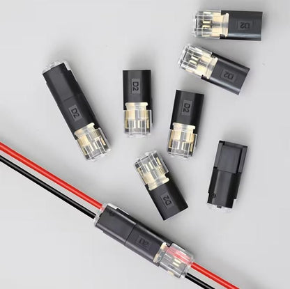 10 Pcs Waterproof 2-Pin Cable Connector